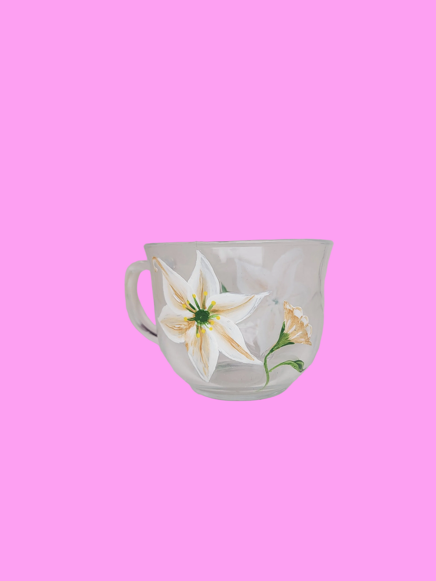 White & gold lilies 18oz