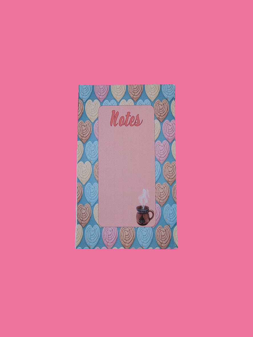 Sweet bread conchitas note pad