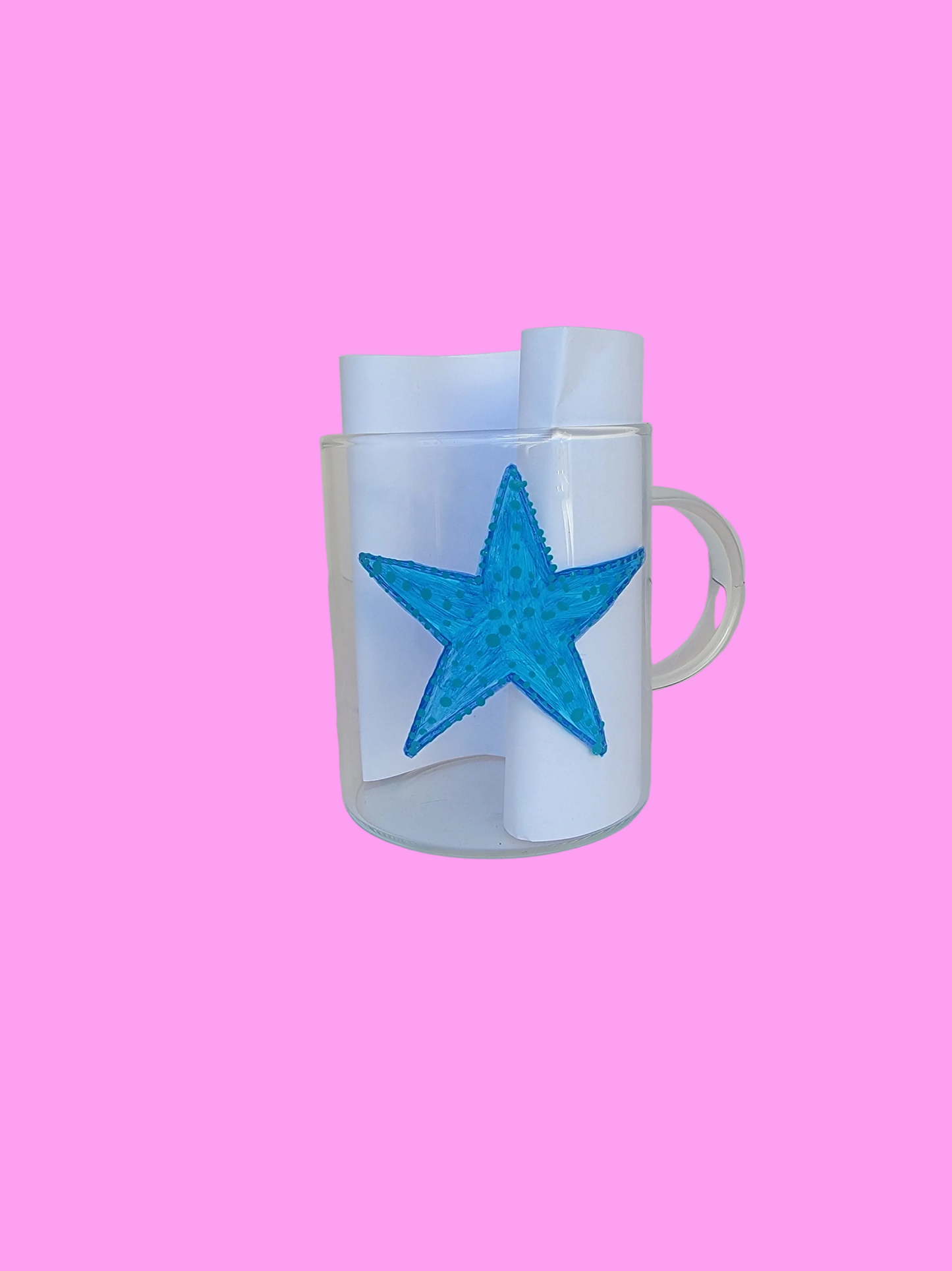 Sea star & shell mug 15 oz