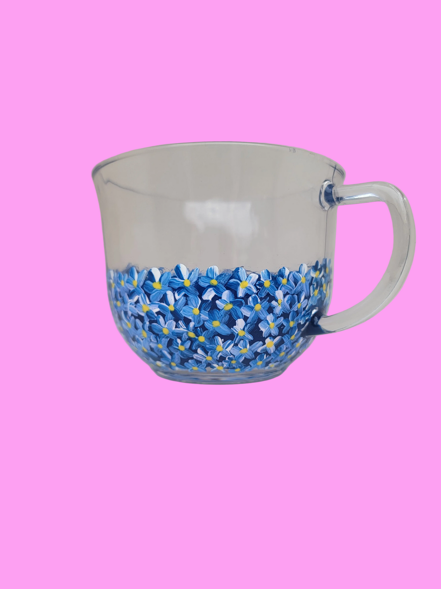 Blue hydrangea 18oz mug
