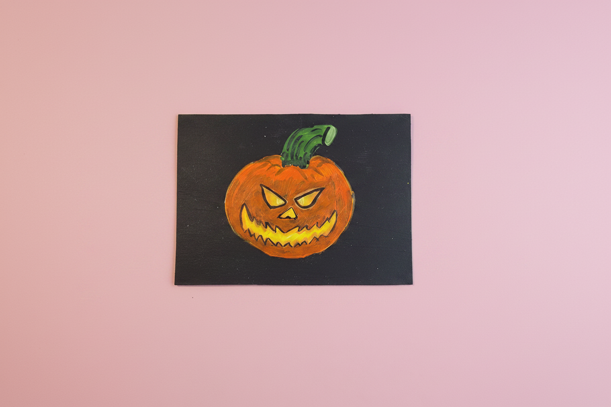 Spooky jack-o-lantern
