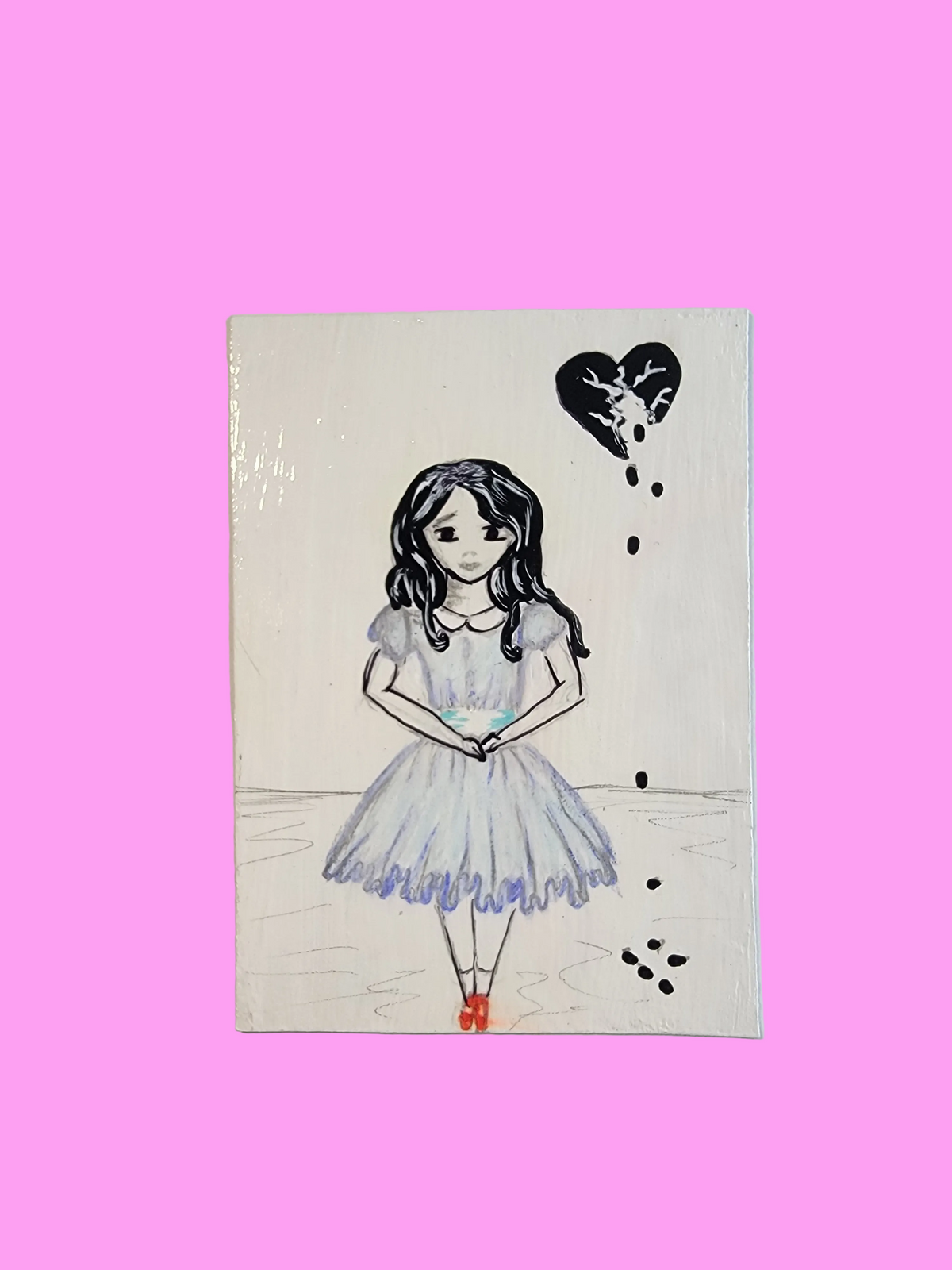 Girl with a broken heart