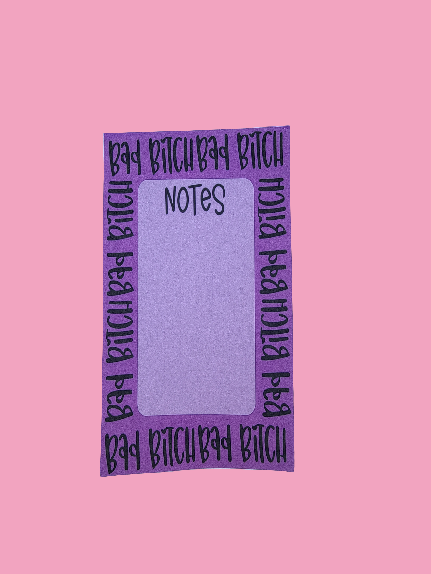 Bad bitch note pad