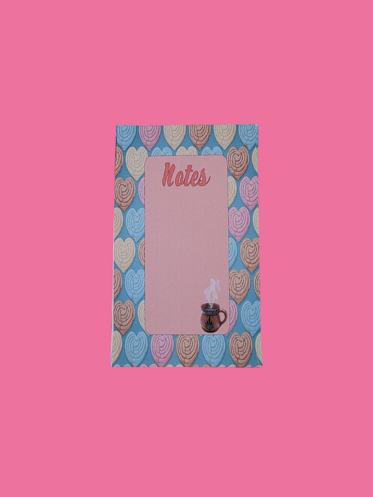 Sweet bread conchitas note pad